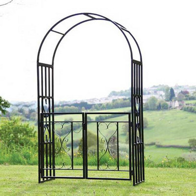 Victorian Garden Arch with gates