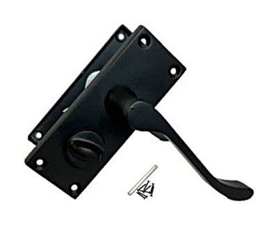 Victorian Matt Black Privacy Handle