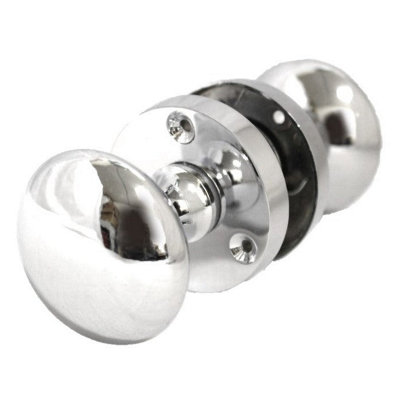 Victorian Mortice Door Knob - Chrome Plated Finish