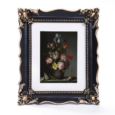 Victorian Ornate Photo Frame (8x10, Black)