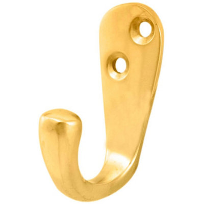 Victorian Oval Single Robe Coat Hook - Wall Mounted Gown Holder ...