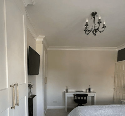 Victorian Plain Plaster Coving120mm x 120mm - 48m Pack - 8