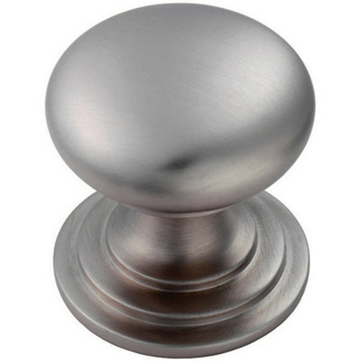 Victorian Round Cupboard Door Knob 38mm Dia Stainless Steel Cabinet Handle