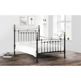 Victorian Style Black & Gold High End Bed Frame - Double 4ft 6" (135cm)