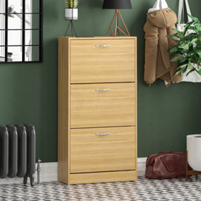 Vida Designs 3 Drawer Shoe Storage Cabinet Pine