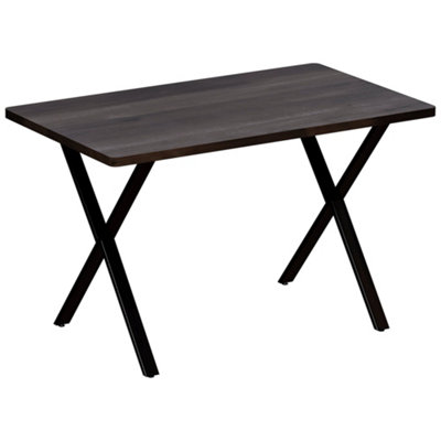 Vida Designs 4 Seater Dining Table With X Shape Legs, Walnut