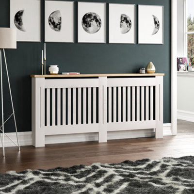 Vida Designs Arlington Extra Large White MDF Radiator Cover