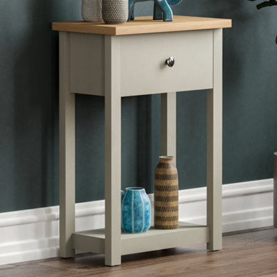 Vida Designs Arlington Grey 1 Drawer Console Table With Undershelf