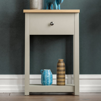 Vida Designs Arlington Grey 1 Drawer Console Table With Undershelf