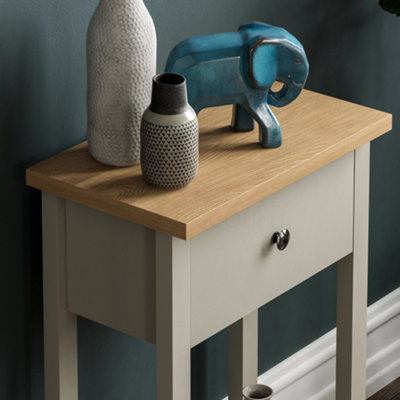 Vida Designs Arlington Grey 1 Drawer Console Table With Undershelf