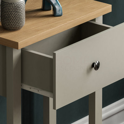 Vida Designs Arlington Grey 1 Drawer Console Table With Undershelf