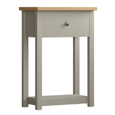 Vida Designs Arlington Grey 1 Drawer Console Table With Undershelf