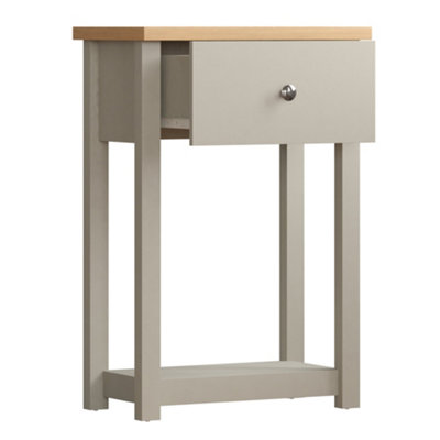 Vida Designs Arlington Grey 1 Drawer Console Table With Undershelf