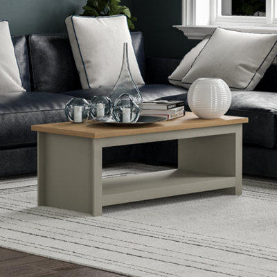 Vida Designs Arlington Grey 1 Shelf Storage Coffee Table