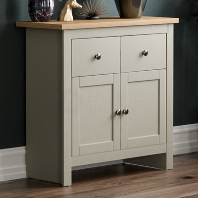 Vida Designs Arlington Grey 2 Drawer 2 Door Sideboard Storage Cabinet Cupboard