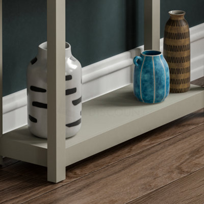 Vida Designs Arlington Grey 2 Drawer Console Table With Undershelf