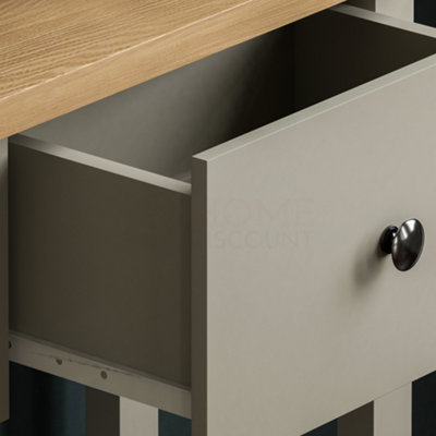 Vida Designs Arlington Grey 2 Drawer Console Table With Undershelf