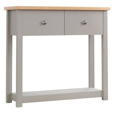 Vida Designs Arlington Grey 2 Drawer Console Table With Undershelf