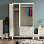 Vida Designs Arlington Grey 3 Door 2 Drawer Wardrobe (H)1800mm (W)1090mm (D)520mm