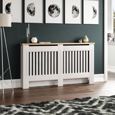 Vida Designs Arlington Large White MDF Radiator Cover