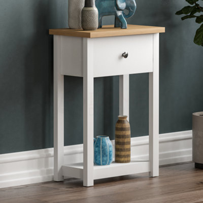 Vida Designs Arlington White 1 Drawer Console Table With Undershelf