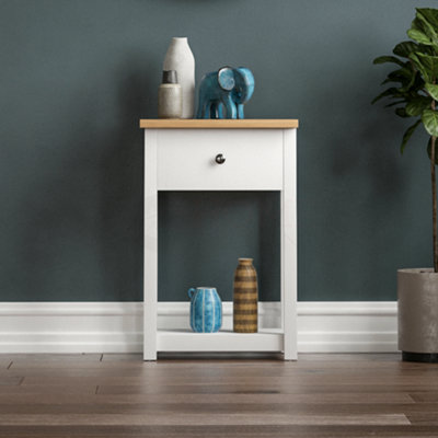 Vida Designs Arlington White 1 Drawer Console Table With Undershelf