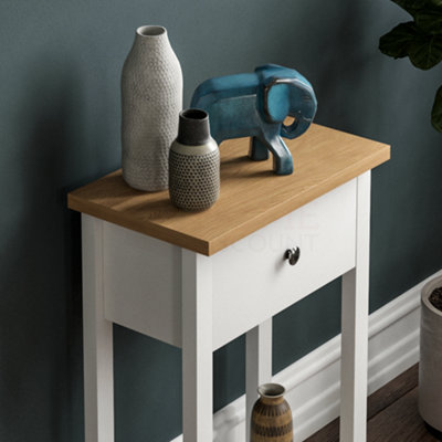 Vida Designs Arlington White 1 Drawer Console Table With Undershelf