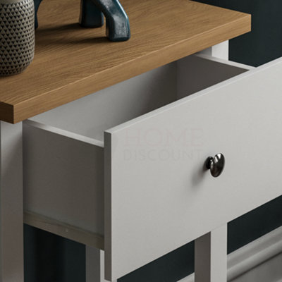 Vida Designs Arlington White 1 Drawer Console Table With Undershelf