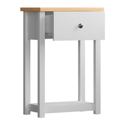 Vida Designs Arlington White 1 Drawer Console Table With Undershelf
