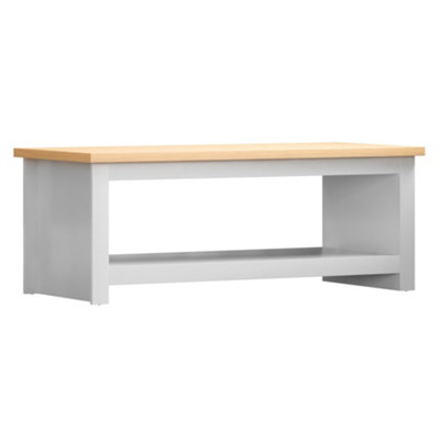 Vida Designs Arlington White 1 Shelf Storage Coffee Table