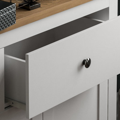 Vida Designs Arlington 2 Drawer 3 Door Sideboard - White - Ltd