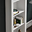 Vida Designs Arlington White 4 Tier Bookcase Freestanding Shelving Unit (H)1400mm (W)600mm (D)240mm
