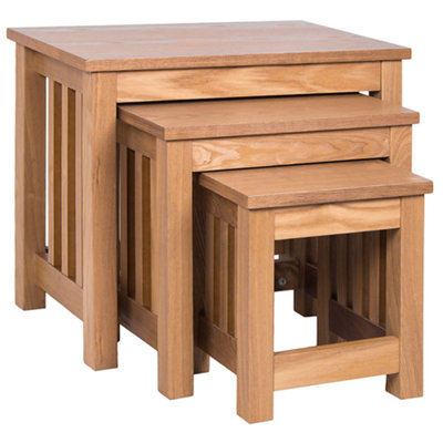 Vida Designs Ashton Nest Of Tables Set of 3 Coffee Side End Table