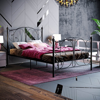 Patterned store bed frame