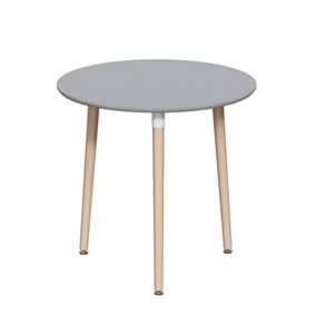 Vida Designs Batley 3 Seater Round Dining Table, Grey