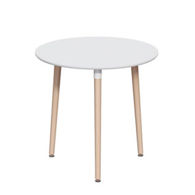 Vida Designs Batley 3 Seater Round Dining Table, White