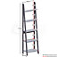 Vida Designs Bristol Grey 5 Tier Ladder Bookcase Freestanding Open Shelf (H)1755mm (W)460mm (D)385mm