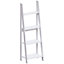 Vida Designs Bristol White 4 Tier Ladder Bookcase Freestanding Open Shelf (H)1410mm (W)460mm (D)330mm