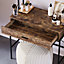 Vida Designs Brooklyn Dark Wood 1 Drawer Bedroom Dressing Table