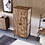 Vida Designs Brooklyn Dark Wood 2 Door Wardrobe (H)1800mm (W)830mm (D)520mm
