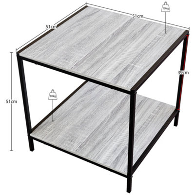 Vida Designs Brooklyn End Table, Grey