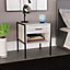Vida Designs Brooklyn Grey 1 Drawer Bedside Cabinet (H)500mm (W)430mm (D)400mm