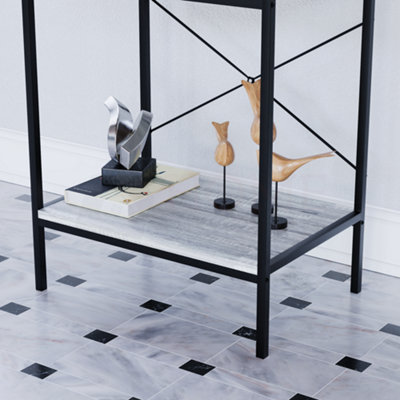 Vida Designs Brooklyn Grey 1 Drawer Console Table With Undershelf