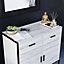 Vida Designs Brooklyn Grey 2 Door 2 Drawer Sideboard Storage Cabinet Cupboard