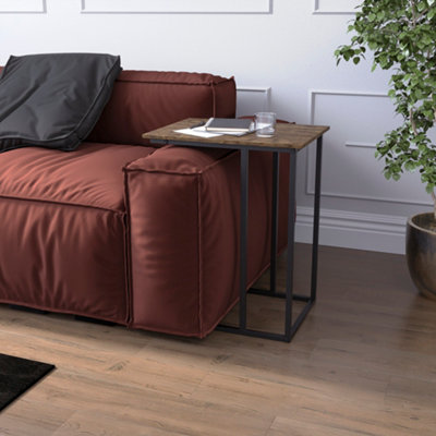 Vida Designs Brooklyn Side Table, Dark Wood
