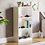 Vida Designs Cambridge White 3 Tier Medium Bookcase Freestanding Shelving Unit (H)1080mm (W)600mm (D)240mm