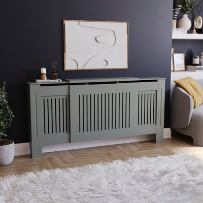 Vida Designs Chelsea Adjustable Grey Radiator Cover
