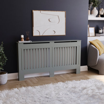 Vida Designs Chelsea Large Grey Radiator Cover