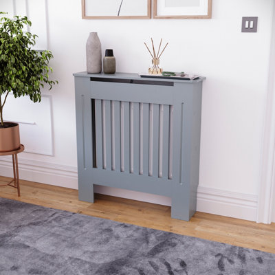 Vida Designs Chelsea Radiator Cover, Dark Grey, Small