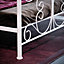 Vida Designs Chicago White 4ft6 Double Metal Bed Frame